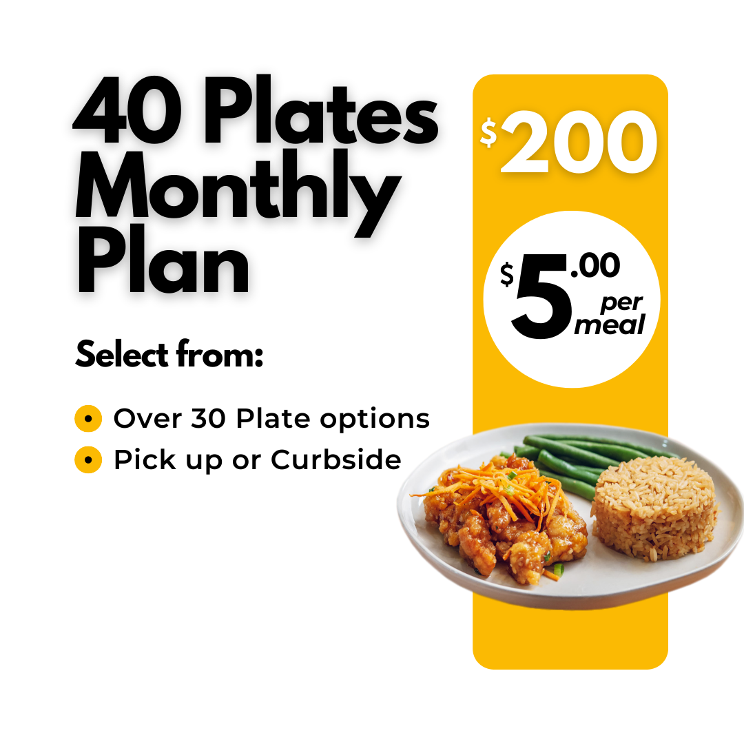 40 Plates Monthly Plan